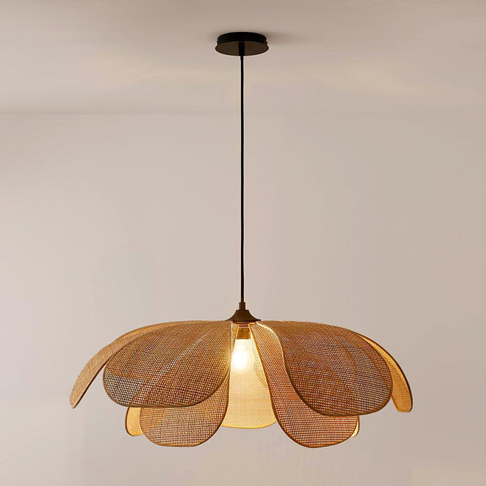 Rattan Petal Pendant Lamp - DWHOME