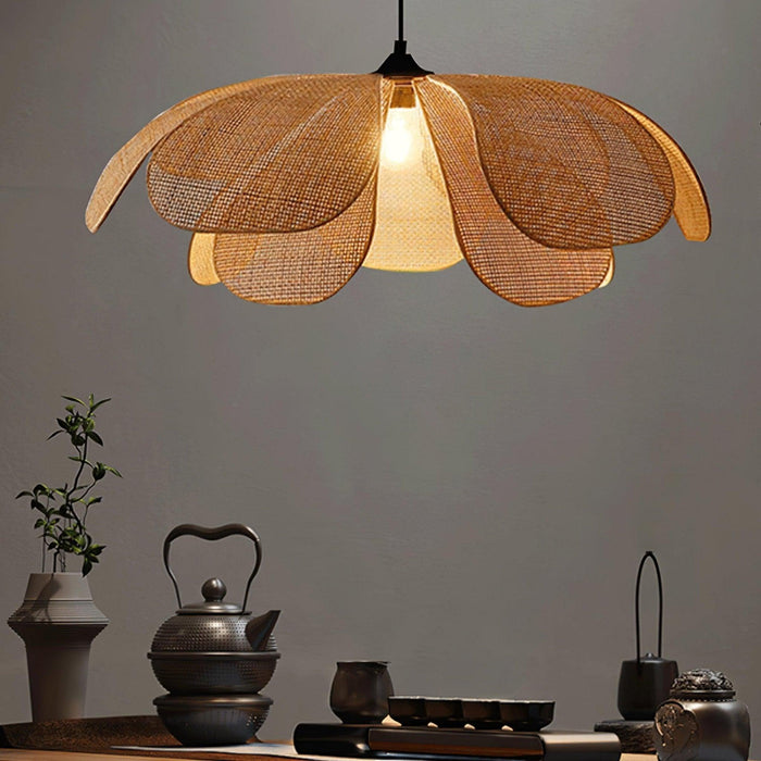 Rattan Petal Pendant Lamp - DWHOME