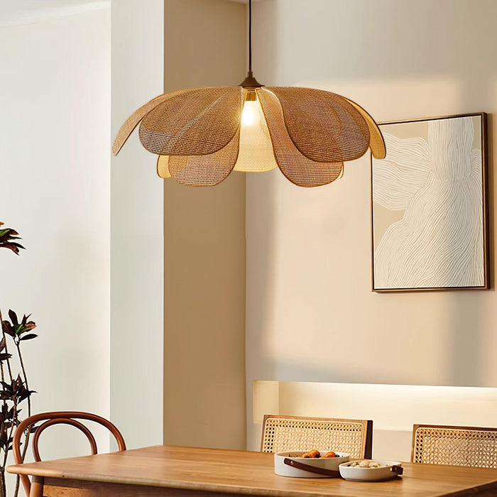 Rattan Petal Pendant Lamp - DWHOME