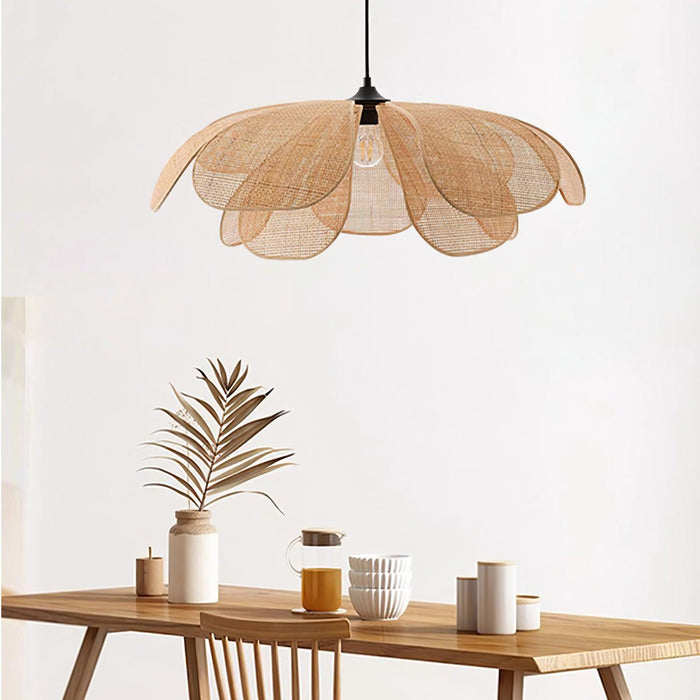 Rattan Petal Pendant Lamp - DWHOME