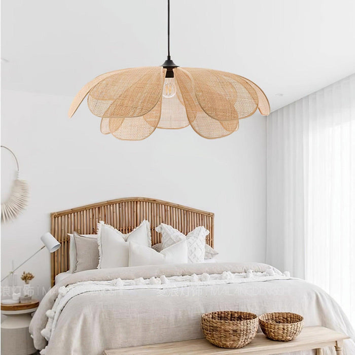 Rattan Petal Pendant Lamp - DWHOME