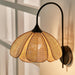 Rattan Petal Wall Lamp.