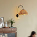 Rattan Petal Wall Lamp.