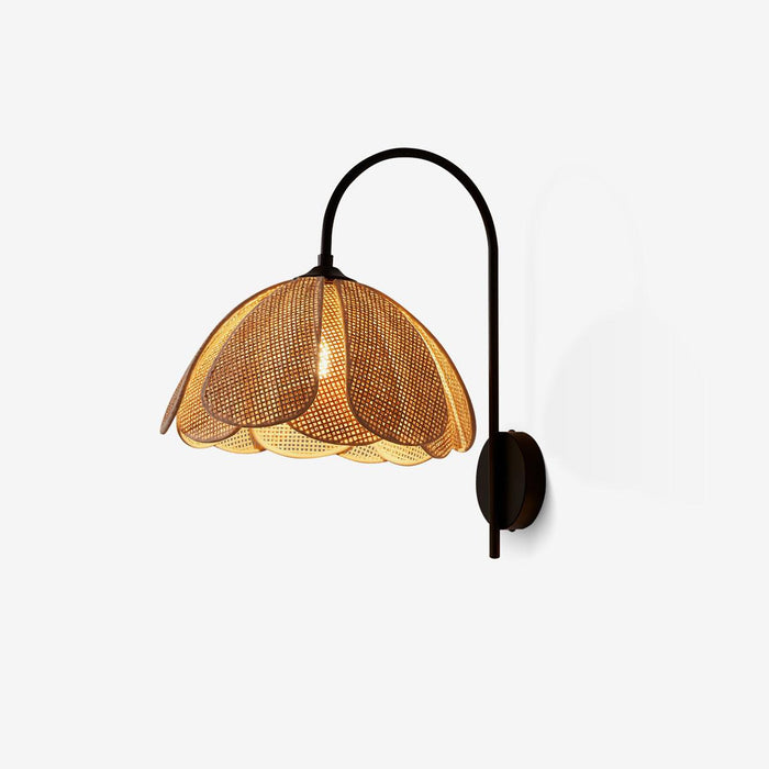 Rattan Petal Wall Lamp.