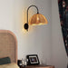 Rattan Petal Wall Lamp.