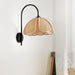 Rattan Petal Wall Lamp.