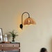 Rattan Petal Wall Lamp.