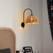 Rattan Petal Wall Lamp.