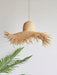 Rattan Straw Hat Pendant Light-DWHOME