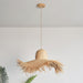 Rattan Straw Hat Pendant Light-DWHOME