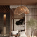 Rattan Wave Pendant Light.