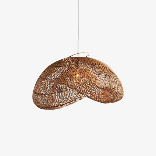 Rattan Wave Pendant Light-DWHOME