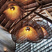 Rattan Wave Pendant Light.