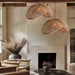 Rattan Wave Pendant Light.