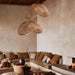 Rattan Wave Pendant Light-DWHOME