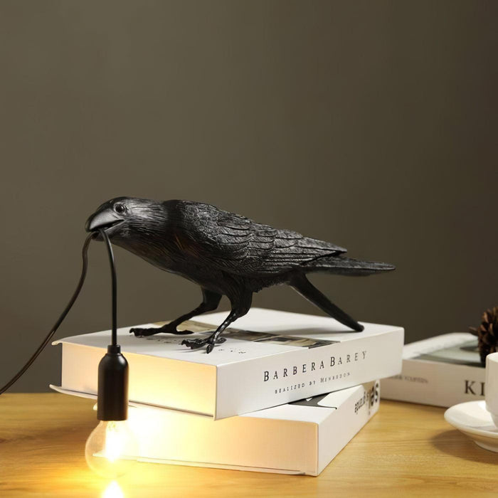 Raven Resin Table Lamp-DWHOME