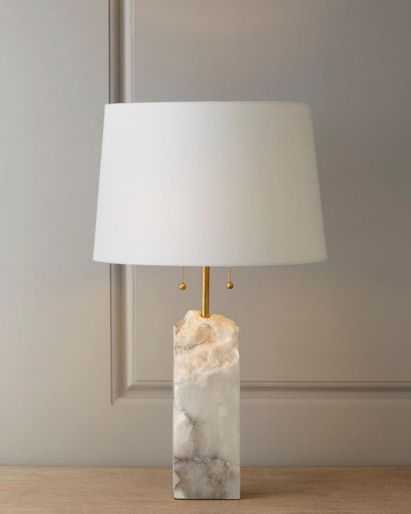Raw Alabaster Table Lamp-DWHOME