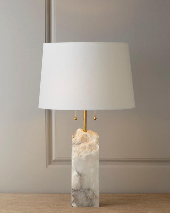 Raw Alabaster Table Lamp-DWHOME