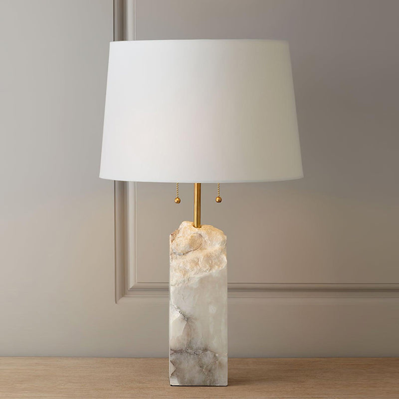 Raw Alabaster Table Lamp-DWHOME