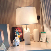 Raw Alabaster Table Lamp-DWHOME