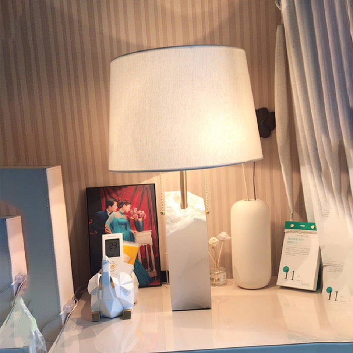 Raw Alabaster Table Lamp-DWHOME