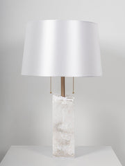 Raw Alabaster Table Lamp-DWHOME