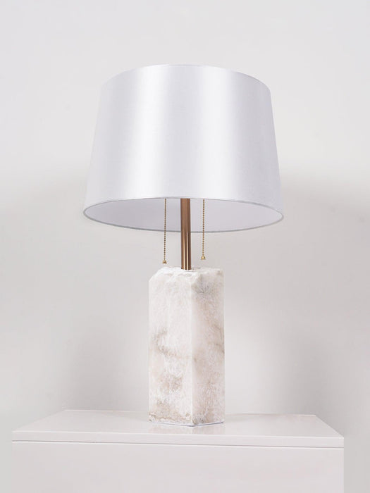 Raw Alabaster Table Lamp-DWHOME