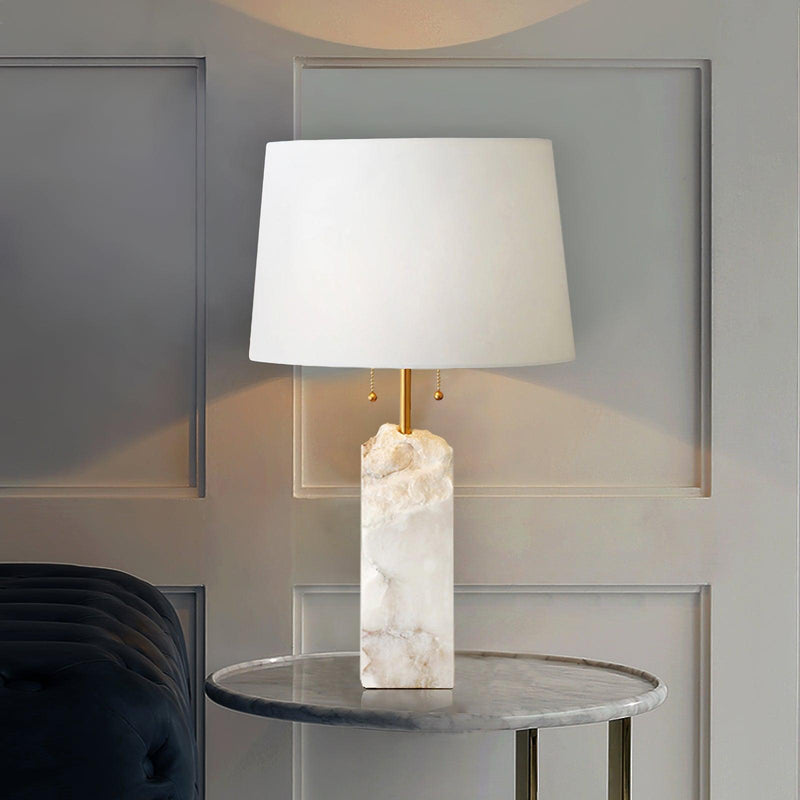 Raw Alabaster Table Lamp-DWHOME