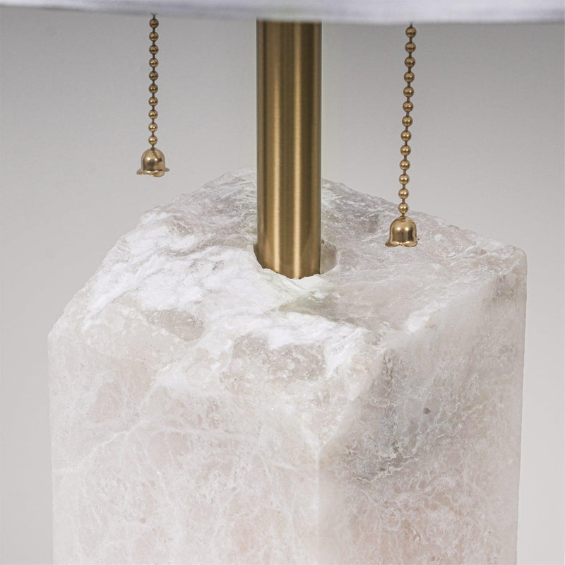 Raw Alabaster Table Lamp-DWHOME