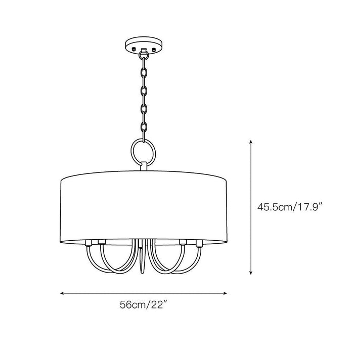 Raymond Drum Chandelier-DWHOME