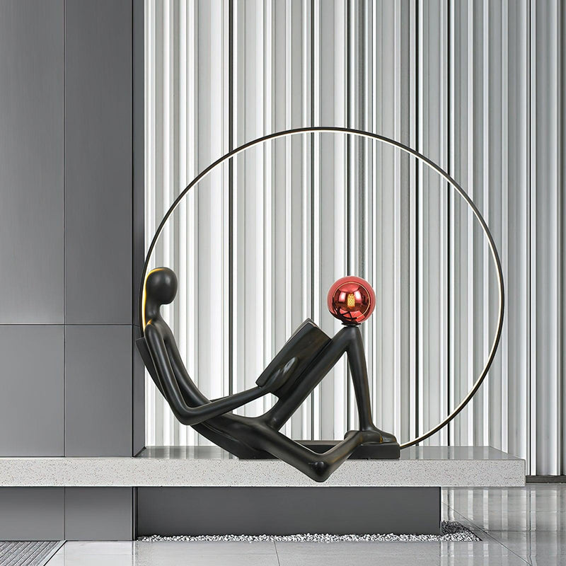 Reader Sculpture Floor Lamp-DWHOME