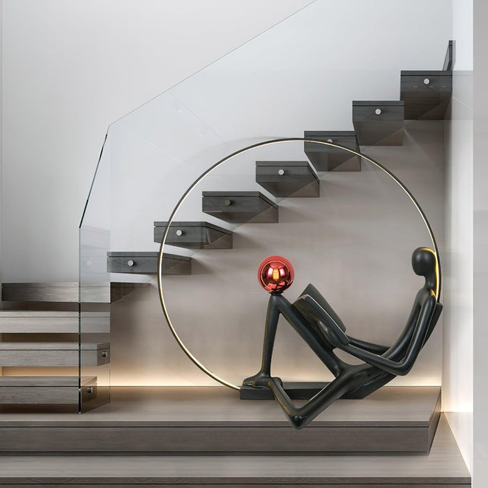 Reader Sculpture Floor Lamp-DWHOME