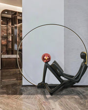 Reader Sculpture Floor Lamp-DWHOME