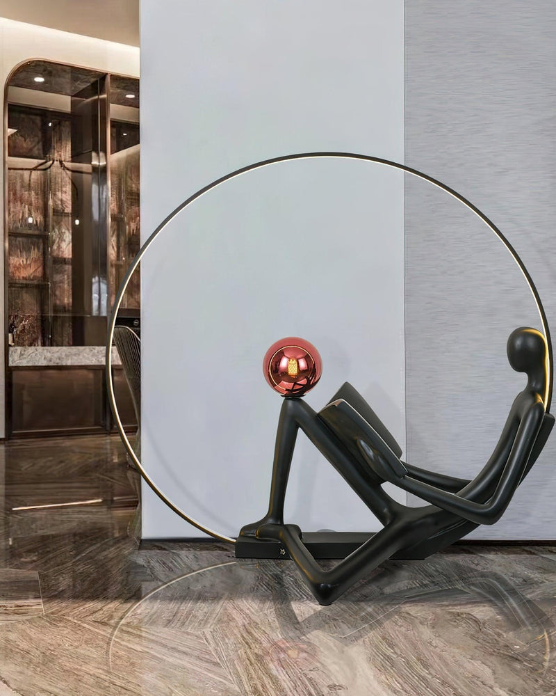 Reader Sculpture Floor Lamp-DWHOME
