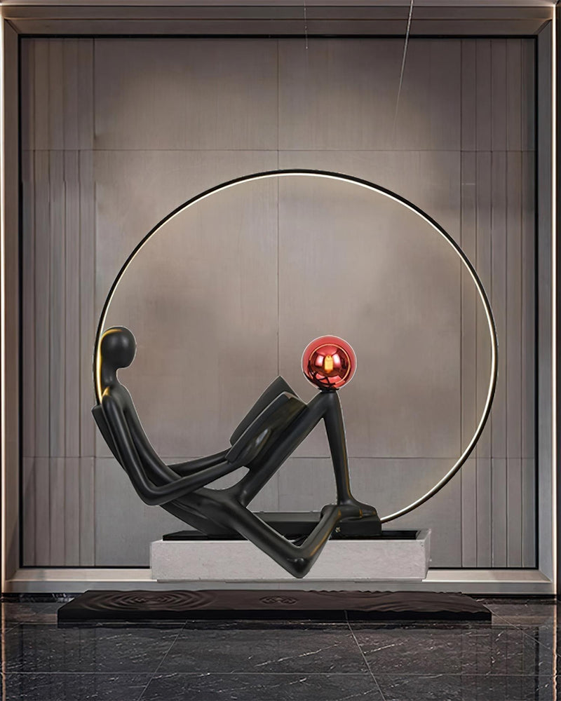 Reader Sculpture Floor Lamp-DWHOME