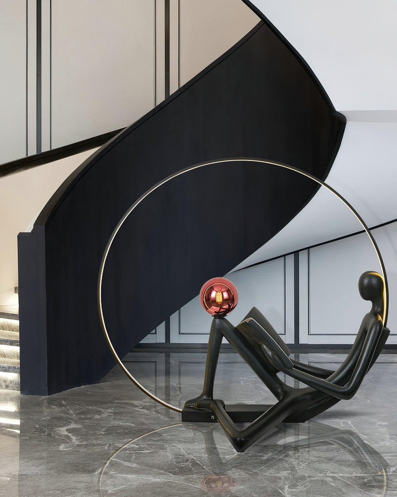 Reader Sculpture Floor Lamp-DWHOME