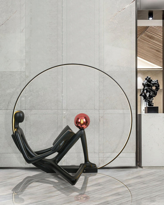 Reader Sculpture Floor Lamp-DWHOME
