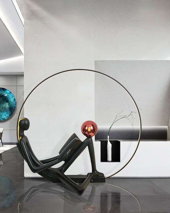 Reader Sculpture Floor Lamp-DWHOME