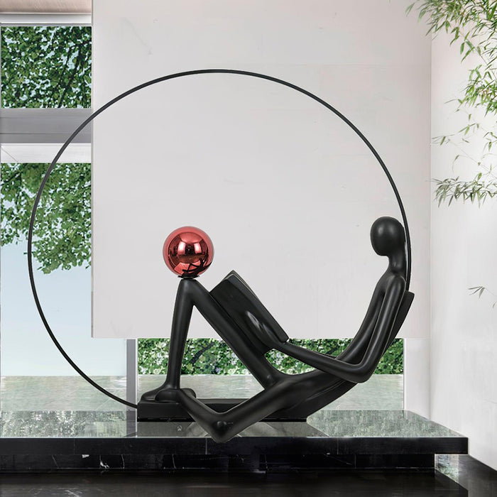 Reader Sculpture Floor Lamp-DWHOME