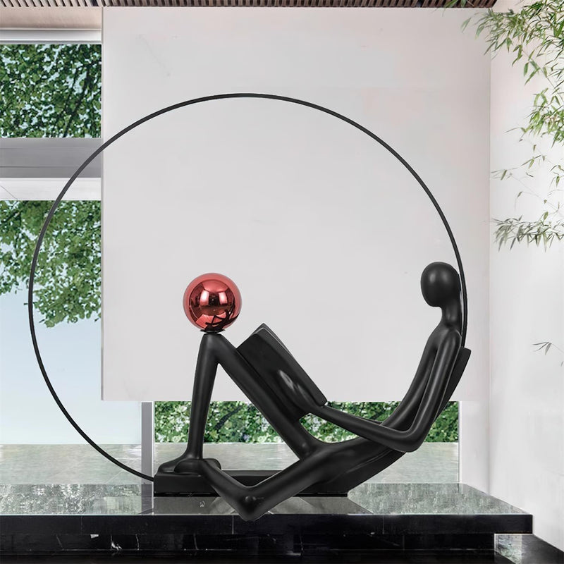 Reader Sculpture Floor Lamp-DWHOME