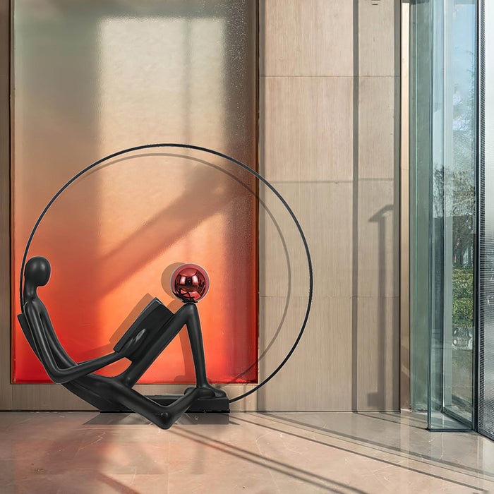Reader Sculpture Floor Lamp-DWHOME
