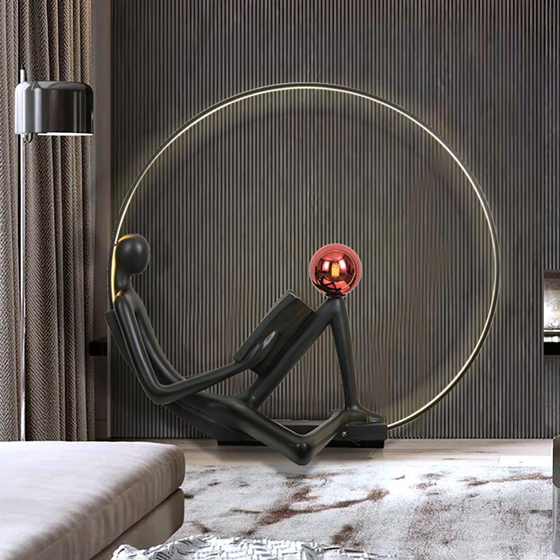 Reader Sculpture Floor Lamp-DWHOME