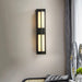 Rectangular Alabaster Brass Wall Sconce - DWHOME