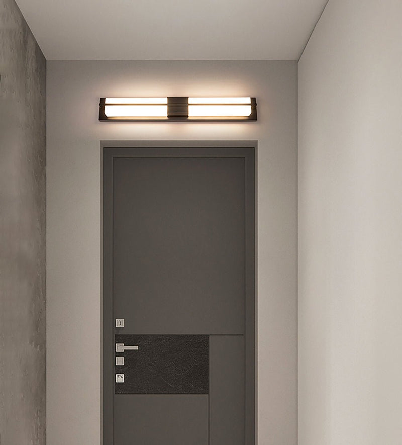 Rectangular Alabaster Brass Wall Sconce-DWHOME
