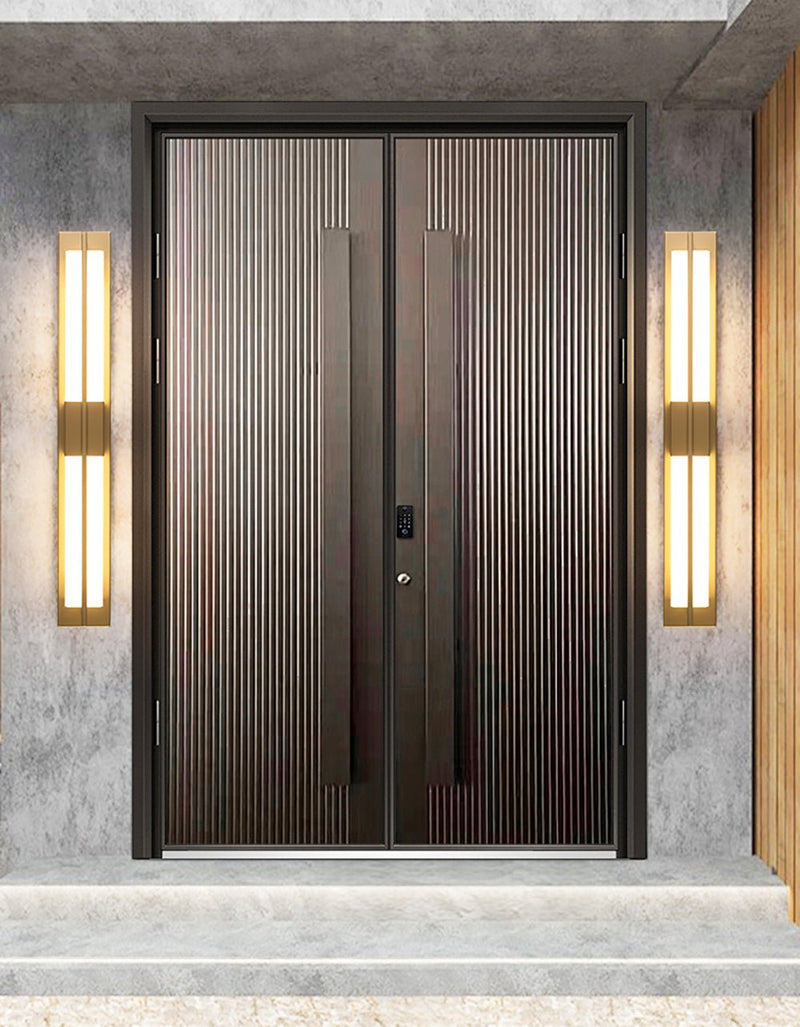 Rectangular Alabaster Brass Wall Sconce-DWHOME