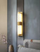 Rectangular Alabaster Brass Wall Sconce - DWHOME