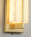 Rectangular Alabaster Brass Wall Sconce - DWHOME