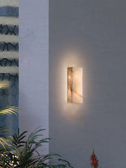 Rectangular Alabaster Wall Sconce-DWHOME