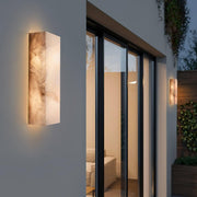 Rectangular Alabaster Wall Sconce-DWHOME