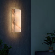 Rectangular Alabaster Wall Sconce-DWHOME